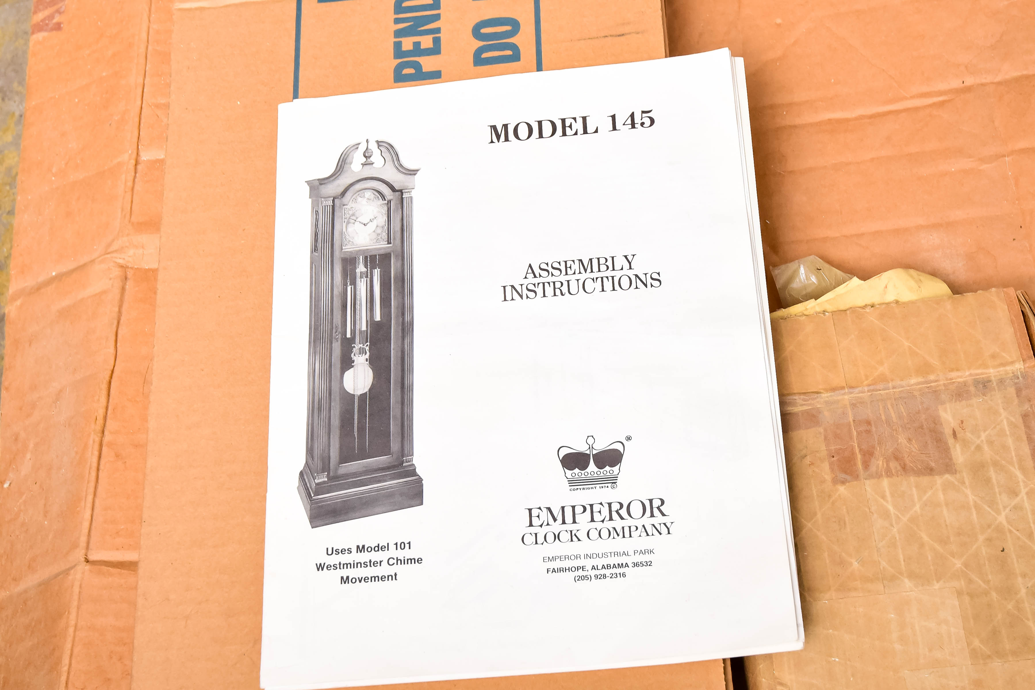 Emperor Grandfather Clock Kit EBTH
