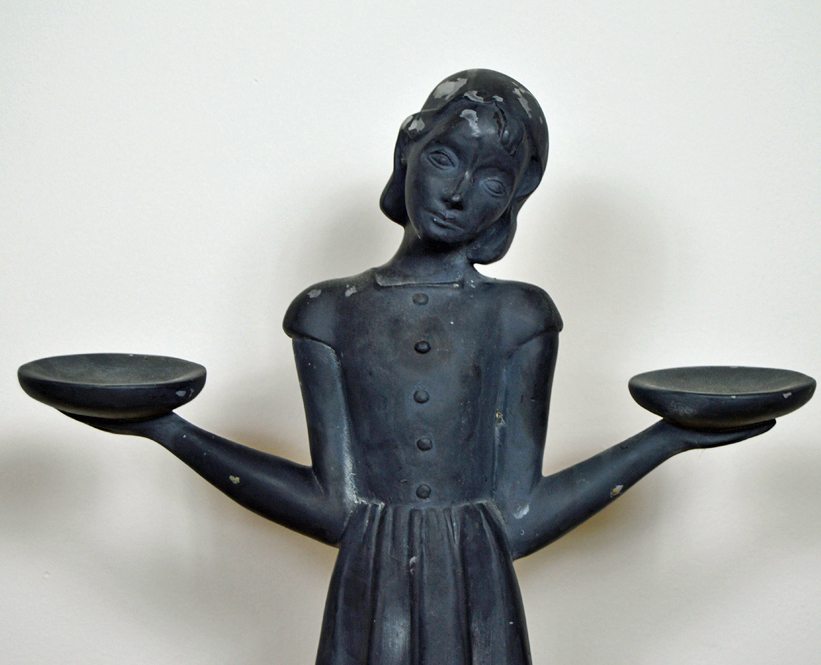 Signed A. Hayes Garden Sculpture of 'Savannah Bird Girl' EBTH