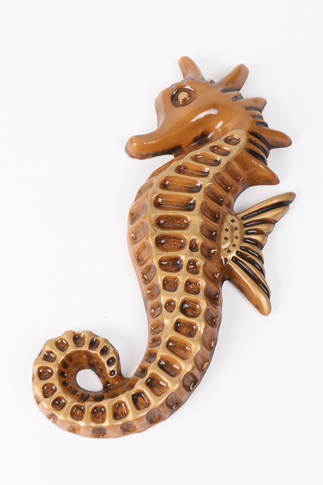 Set Of Ceramic Seahorse Wall Decor EBTH