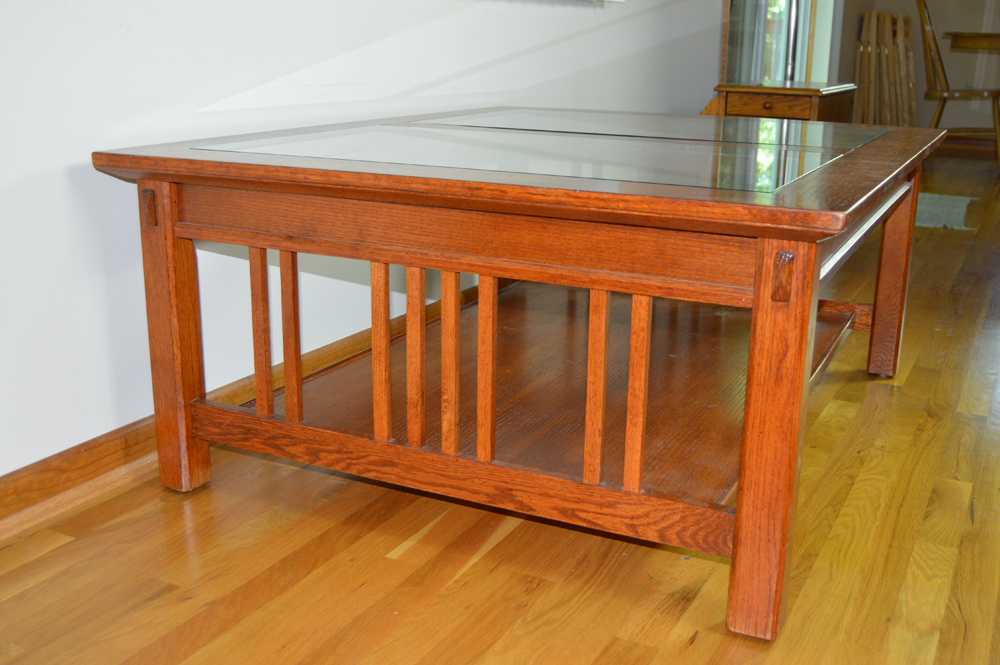 Large Mission Style Coffee Table EBTH