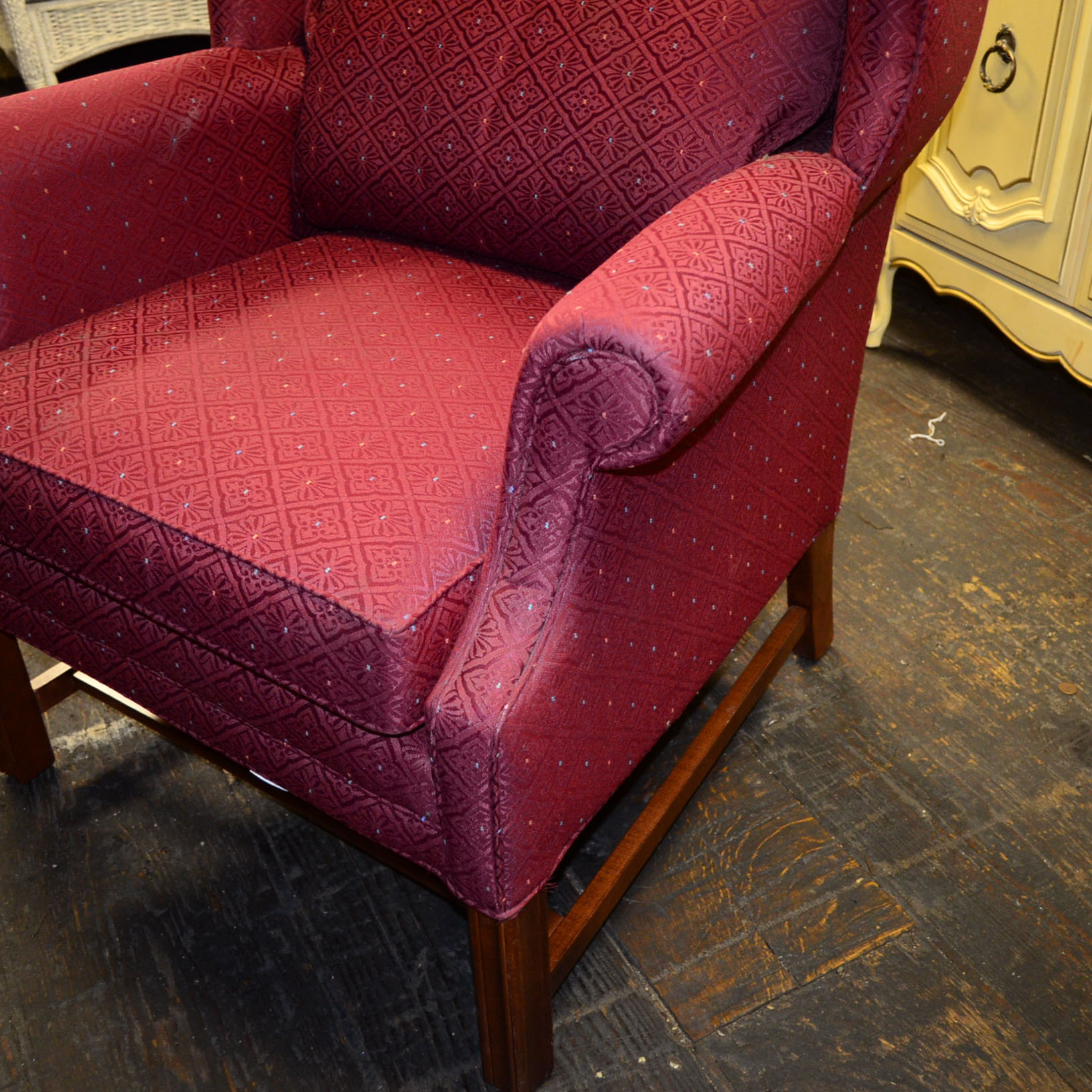 Lazy Boy Queen Anne Wing Back Chair EBTH