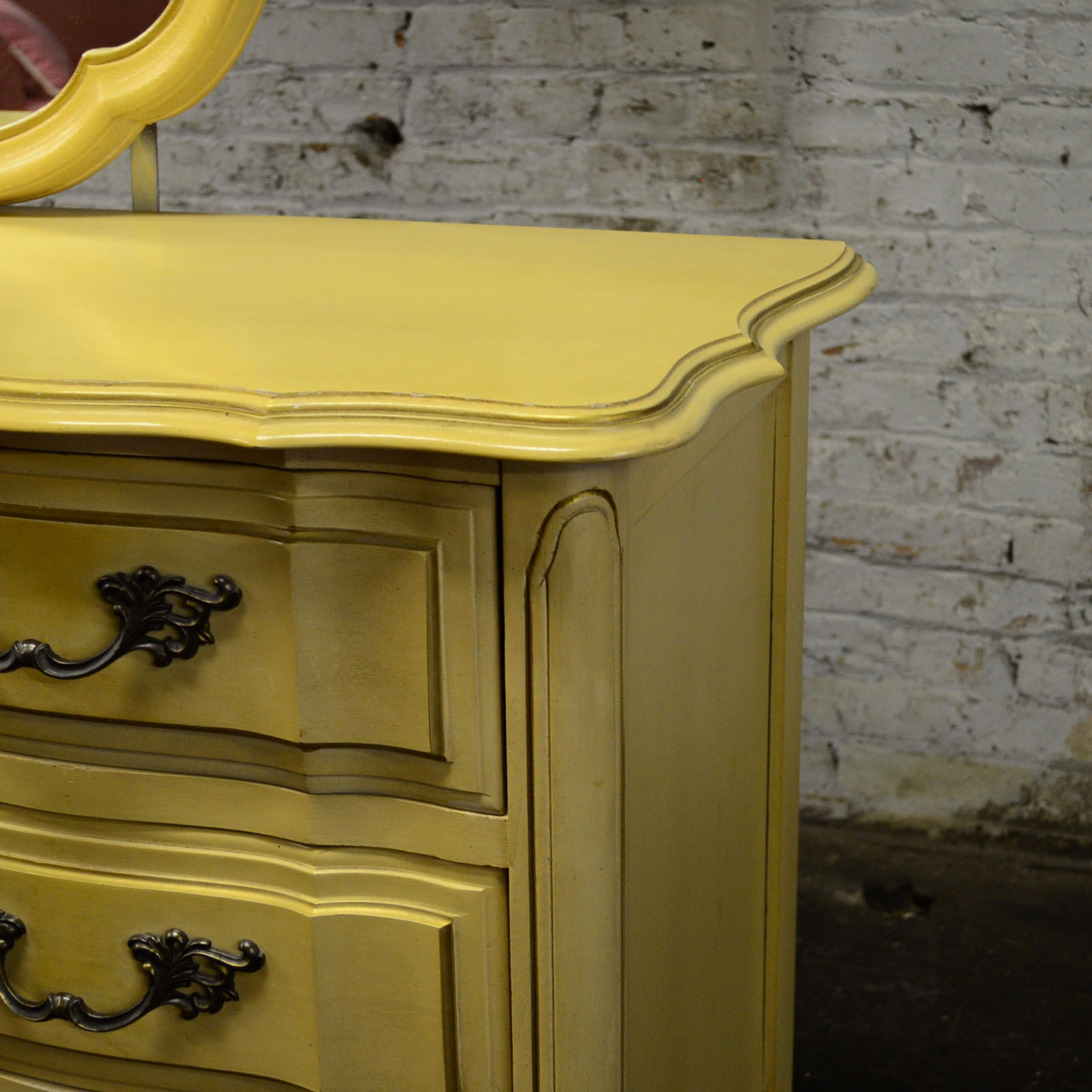 French Provincial Dresser With Double MIrrors EBTH