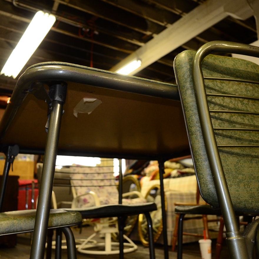 Vintage Costco Folding Table & Chairs EBTH