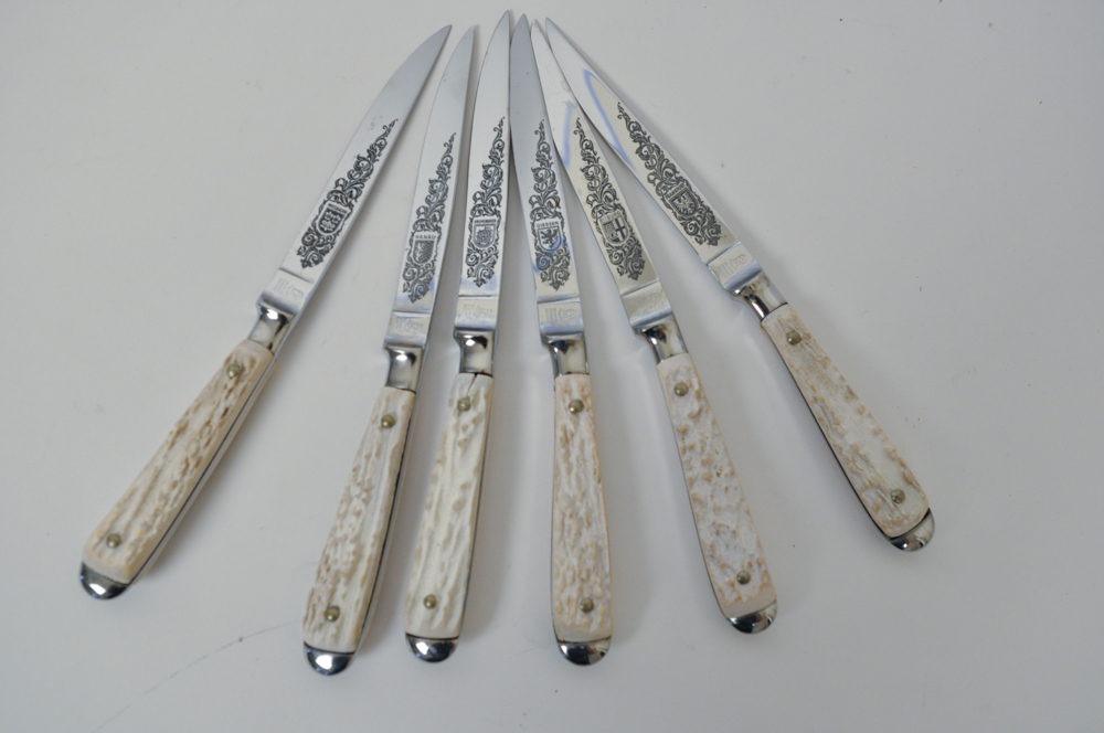 Set of Anton Wingen Jr.Solingen Germany Rostfrei Steak Knives EBTH