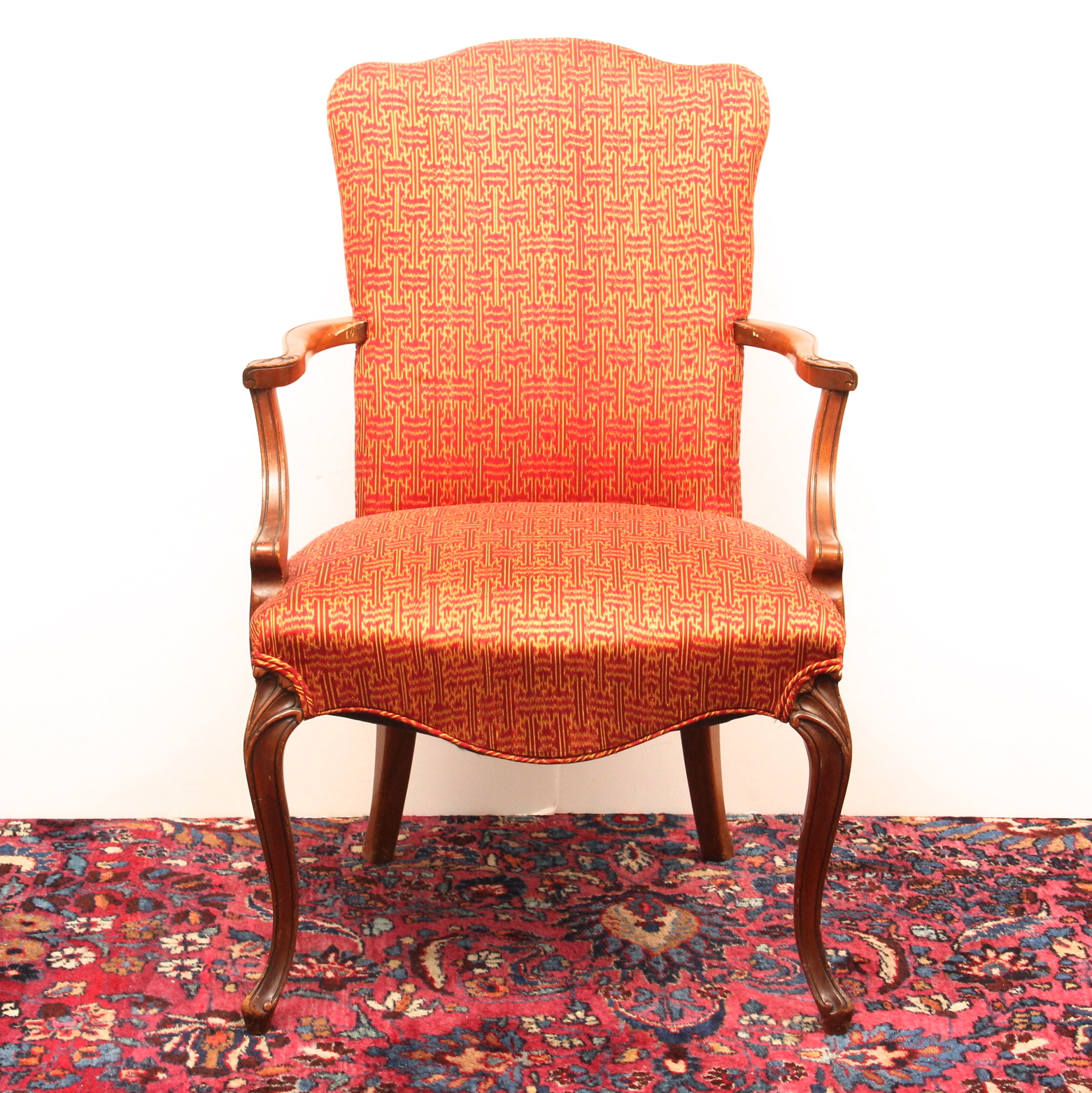 Vintage Upholstered Arm Chair EBTH