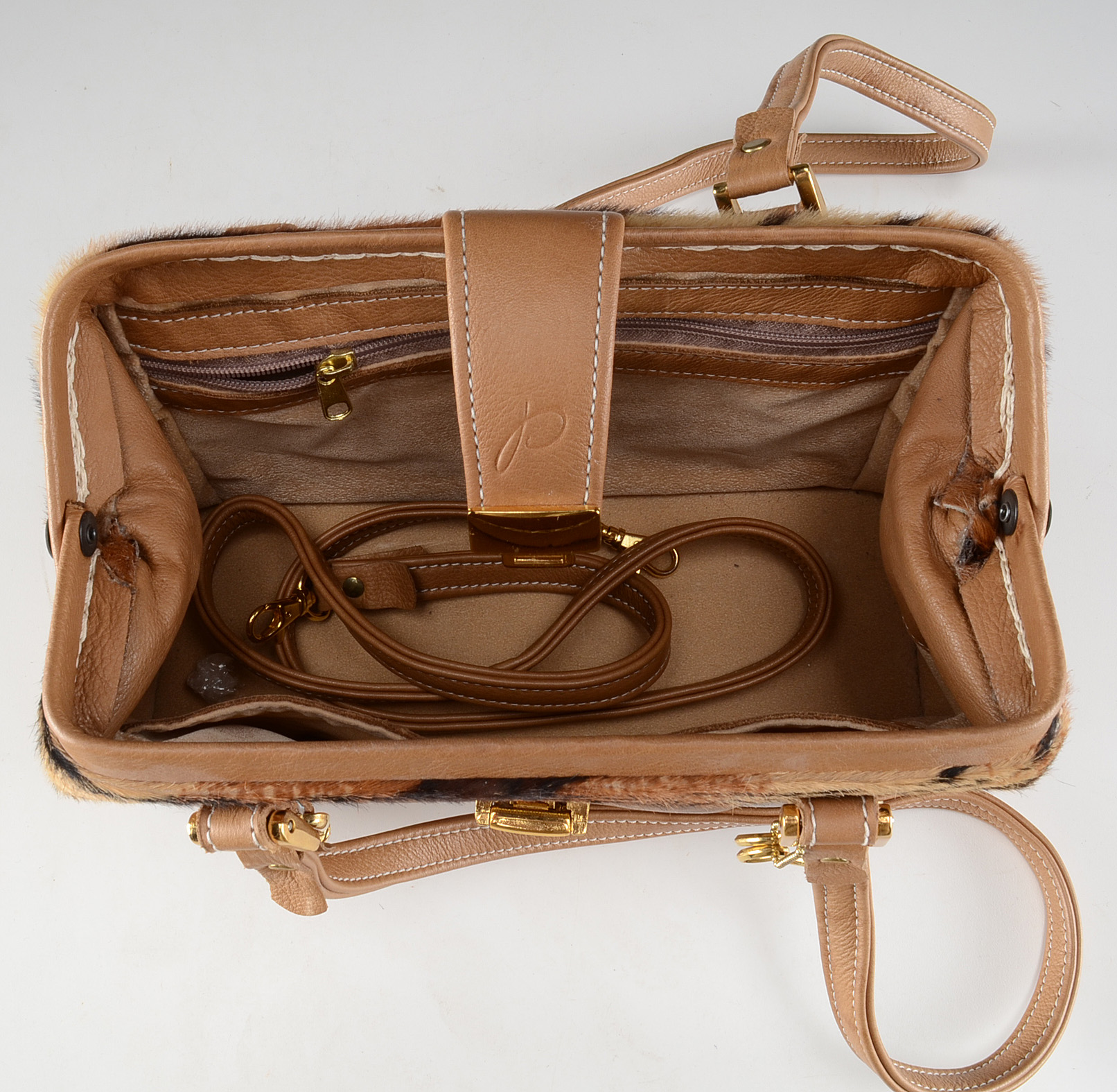 Designs by Paolo Dyed Pony Hair Handbag EBTH