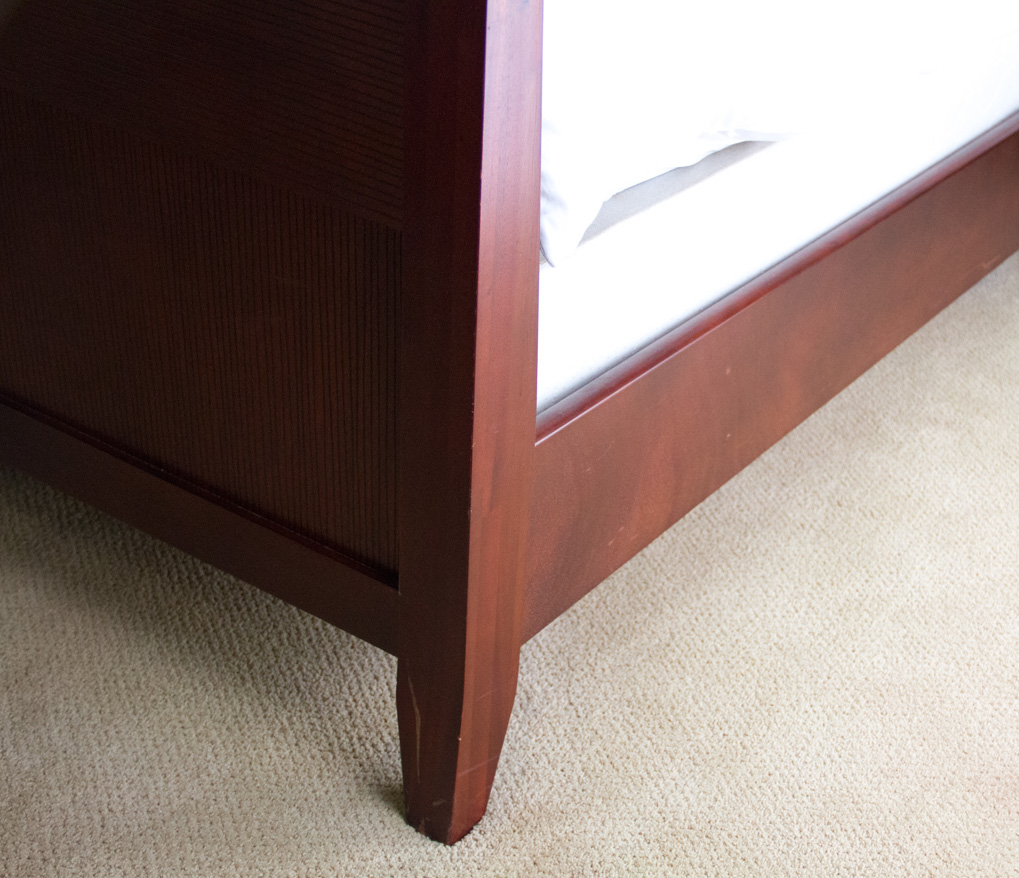 Mahogany Stained Bed Frame EBTH