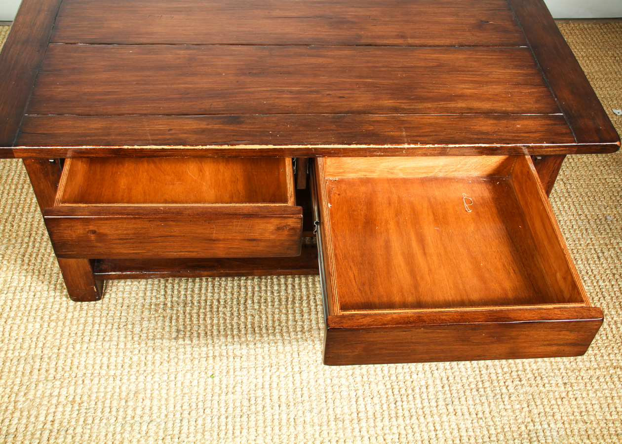 Rustic Wood Coffee Table EBTH