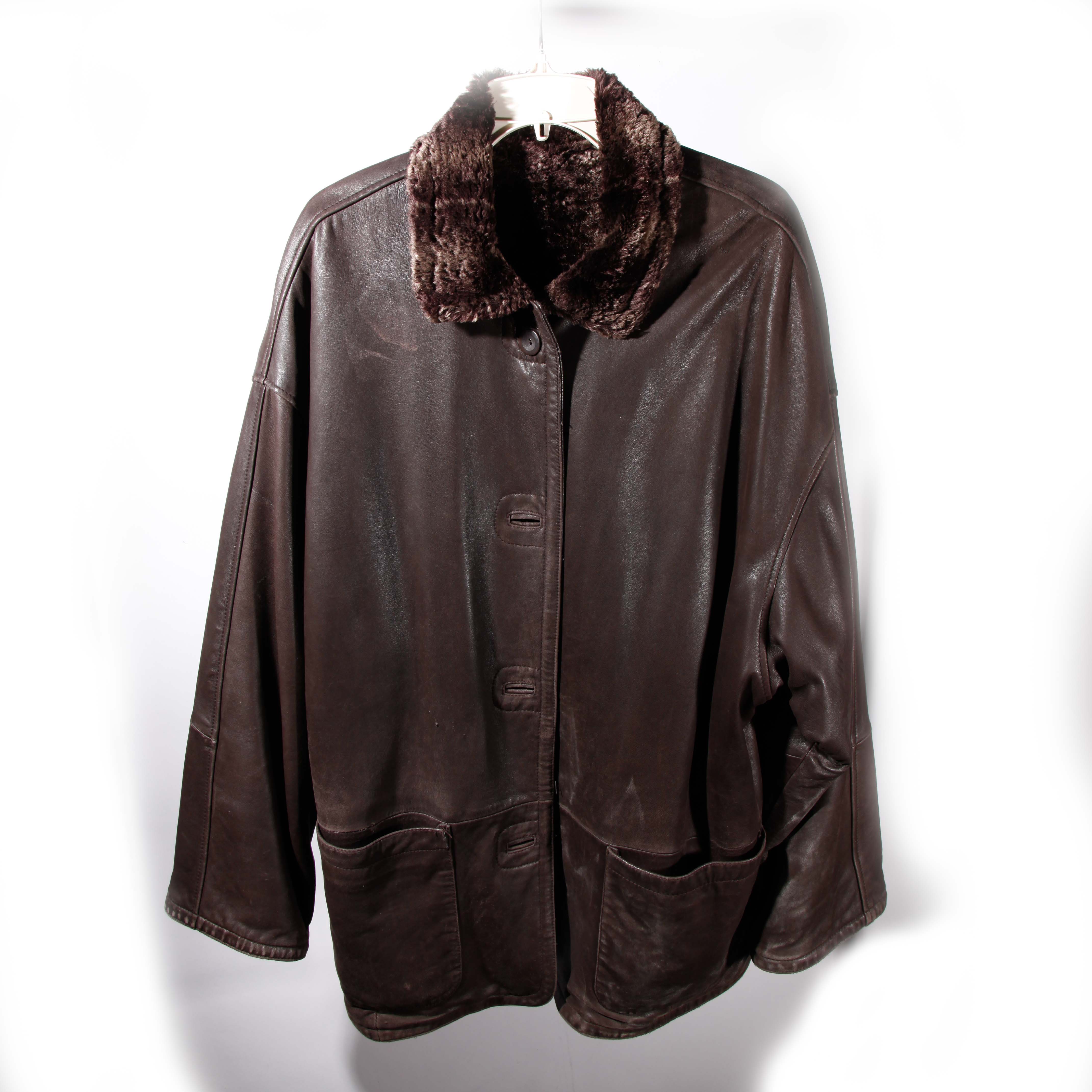 vakko sport leather jacket