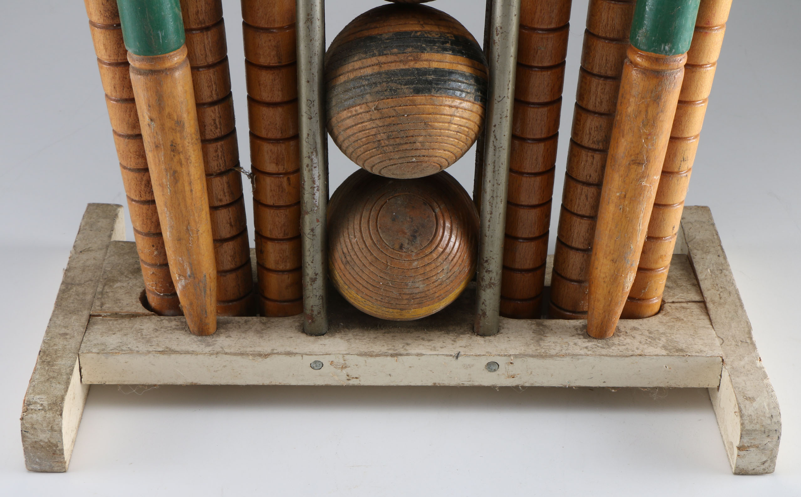 Vintage Wooden Croquet Set EBTH