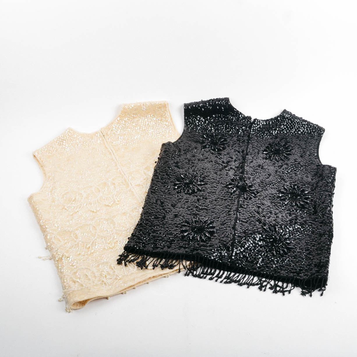 beaded evening tops