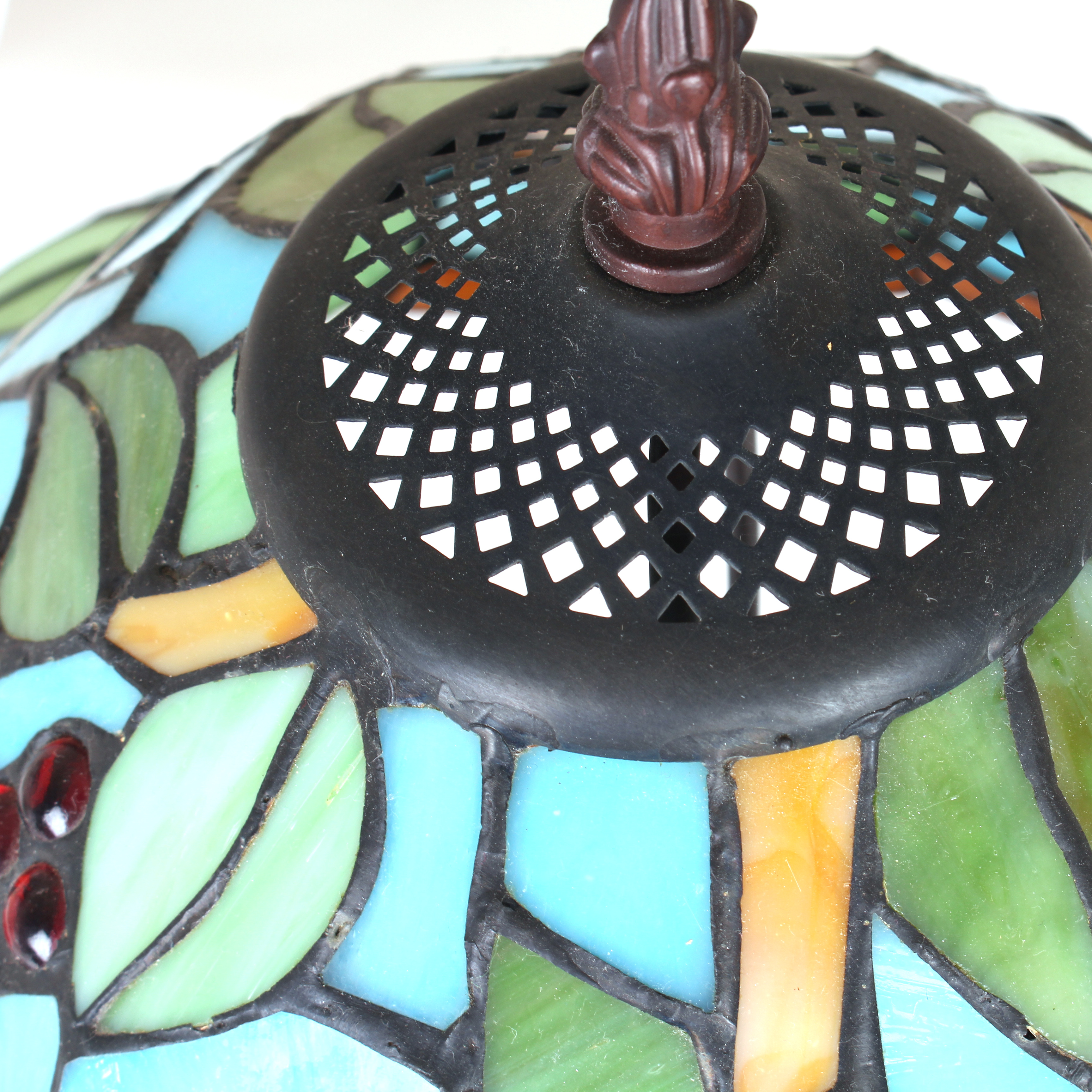 Cracker Barrel "'Nature Walk" Stained Glass Lamp EBTH