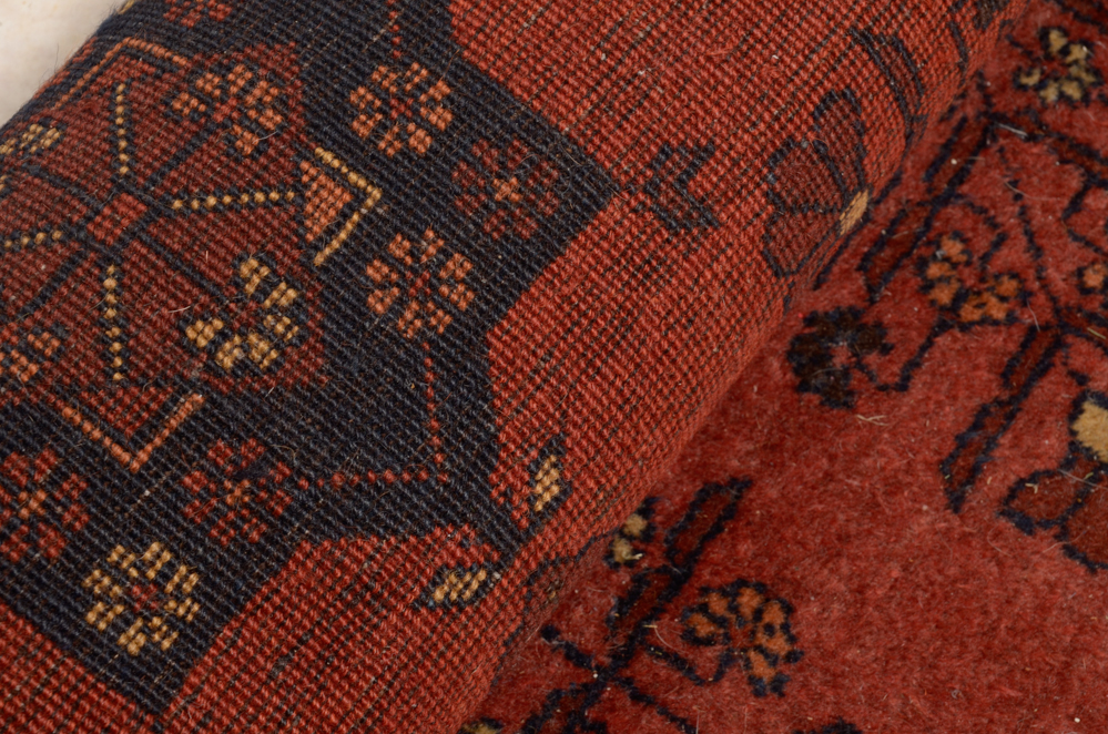 Vibrant Handwoven Wool Ersari Andkhoy Area Rug | EBTH