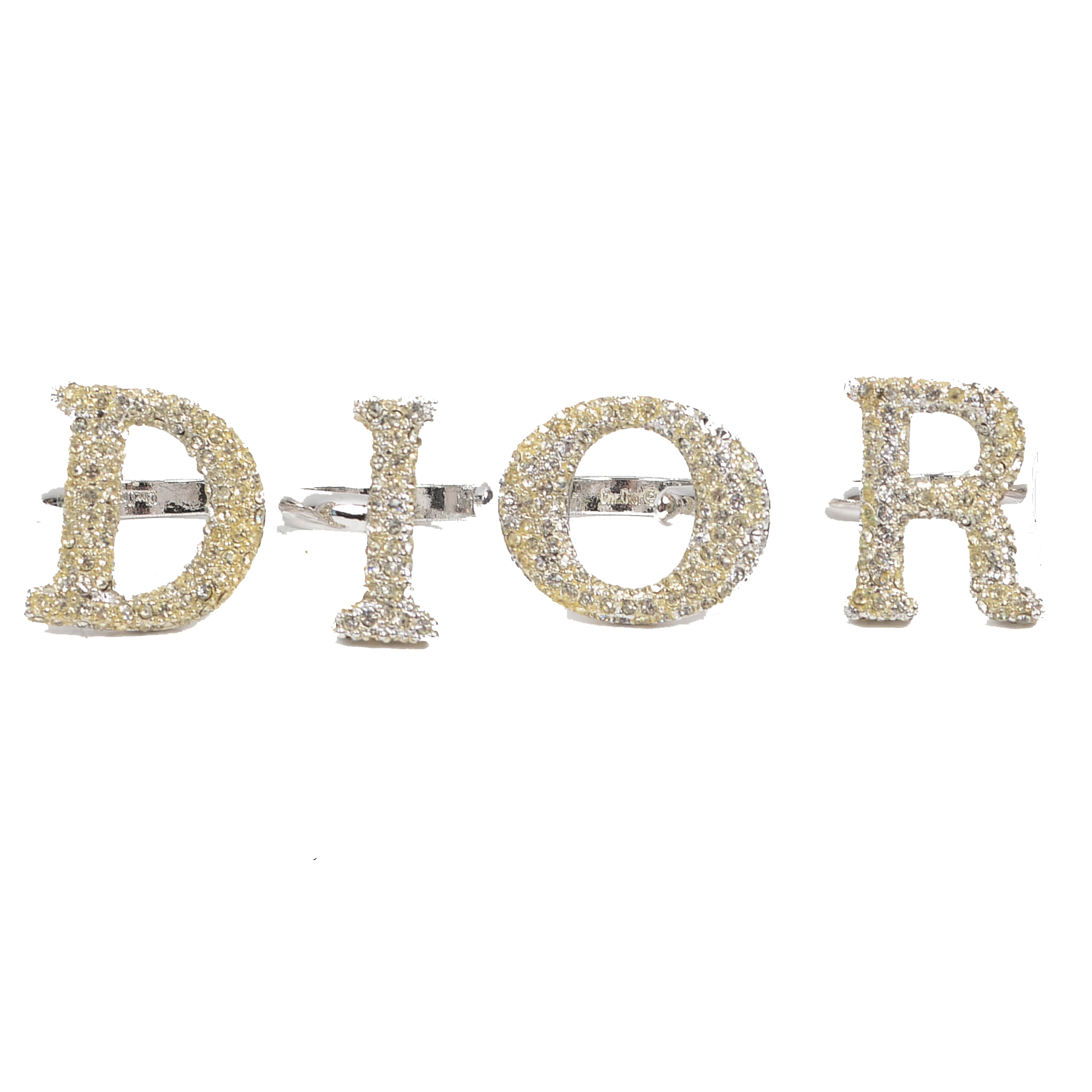 dior letter rings
