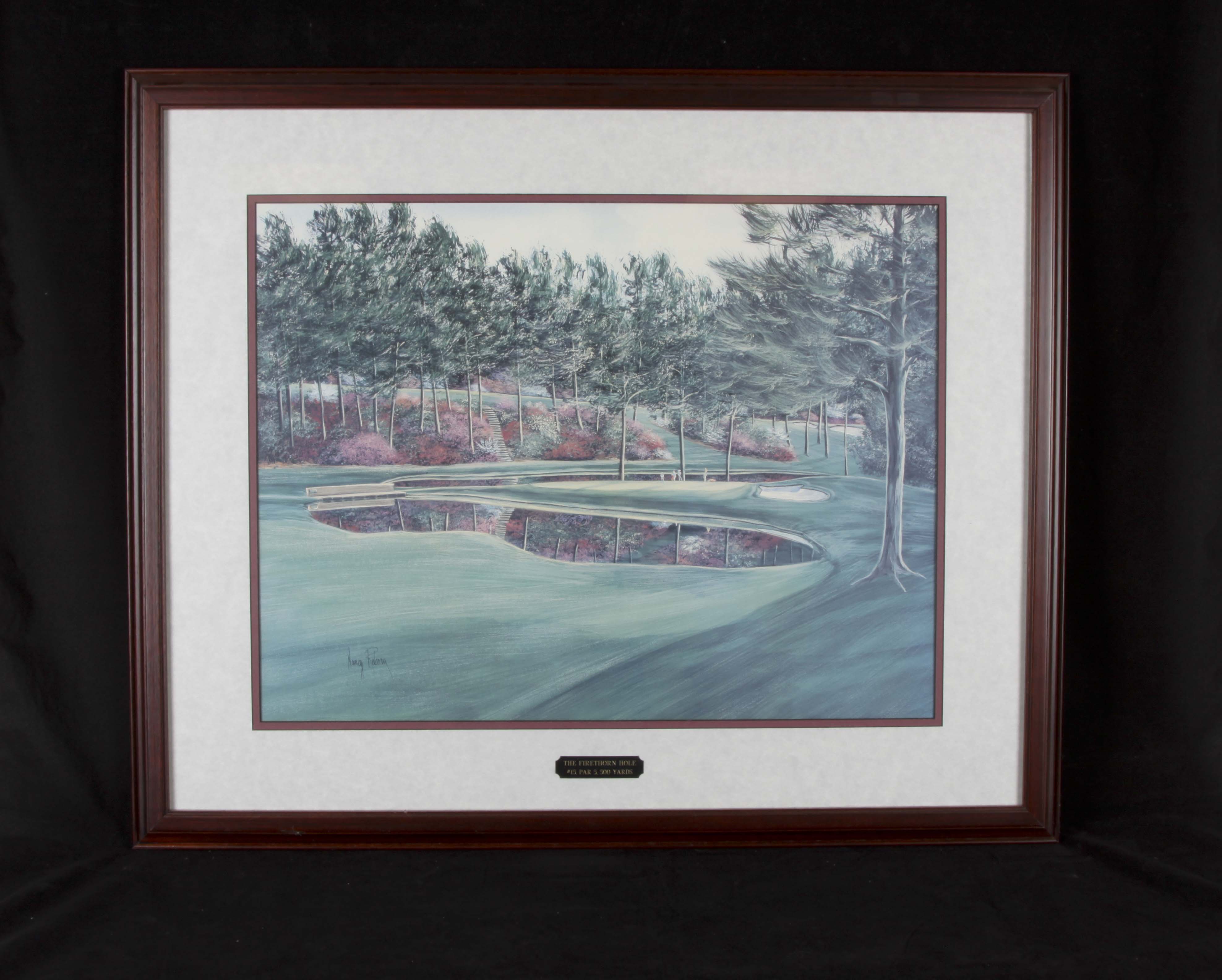Two Golf Course Prints by Nancy Raborn EBTH