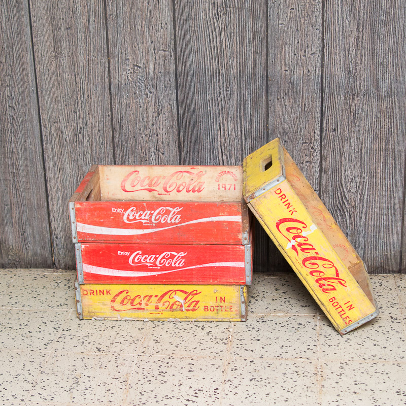 Vintage CocaCola Bottle Crates EBTH