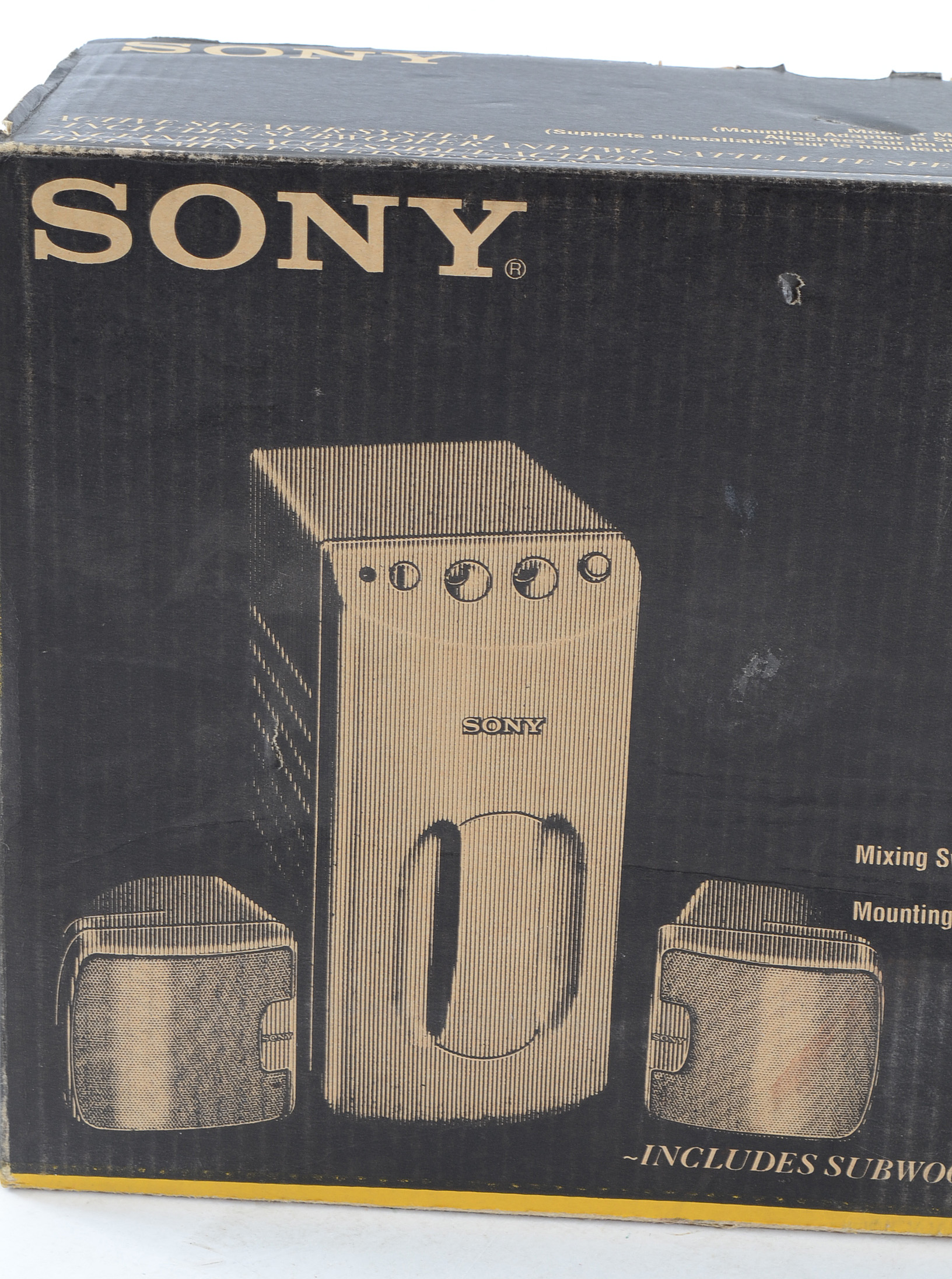 Sony Computer Speakers with Subwoofer and Two Satellite Speakers EBTH