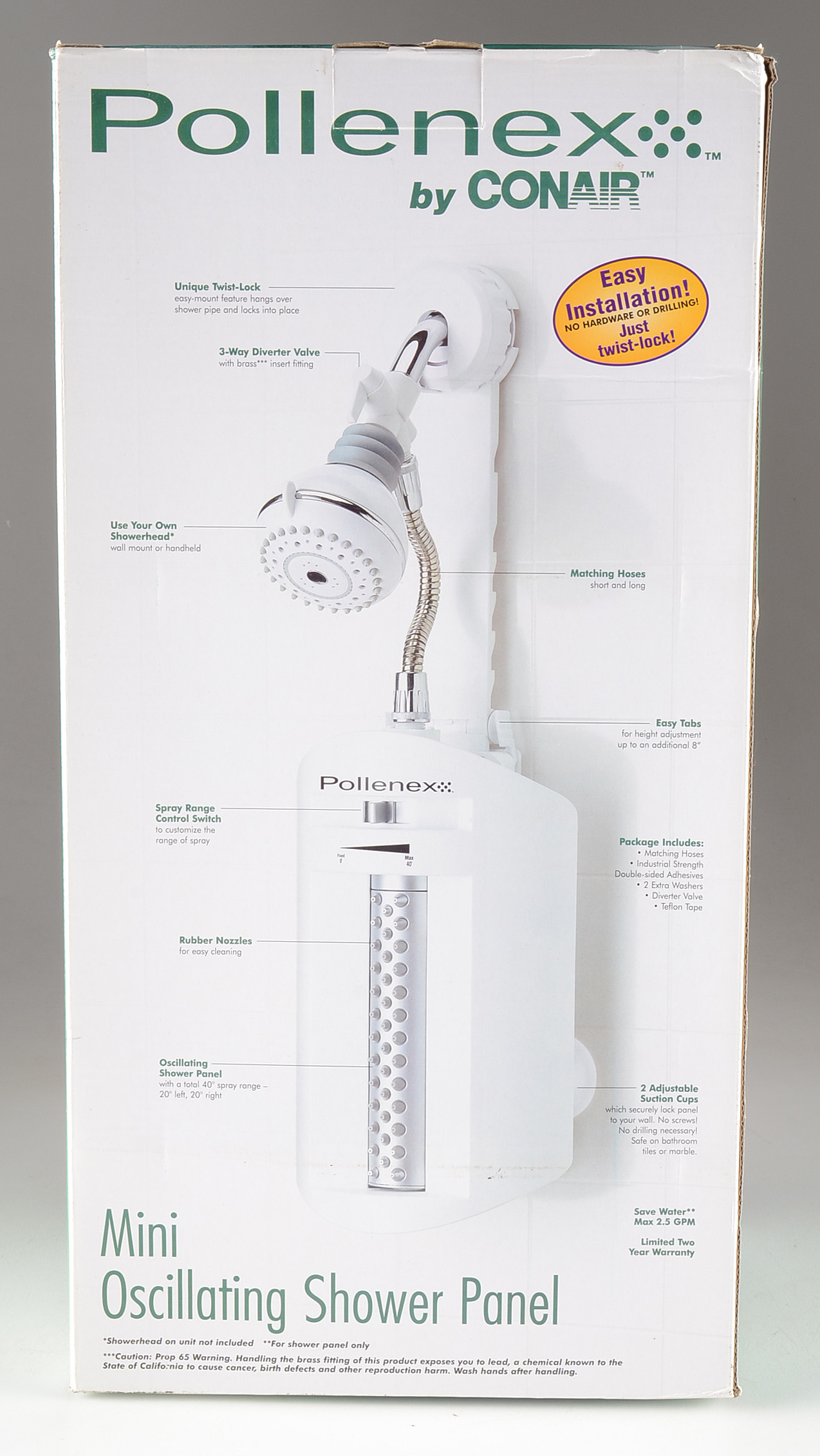 Two Pollenex Mini Oscillating Shower Panels EBTH
