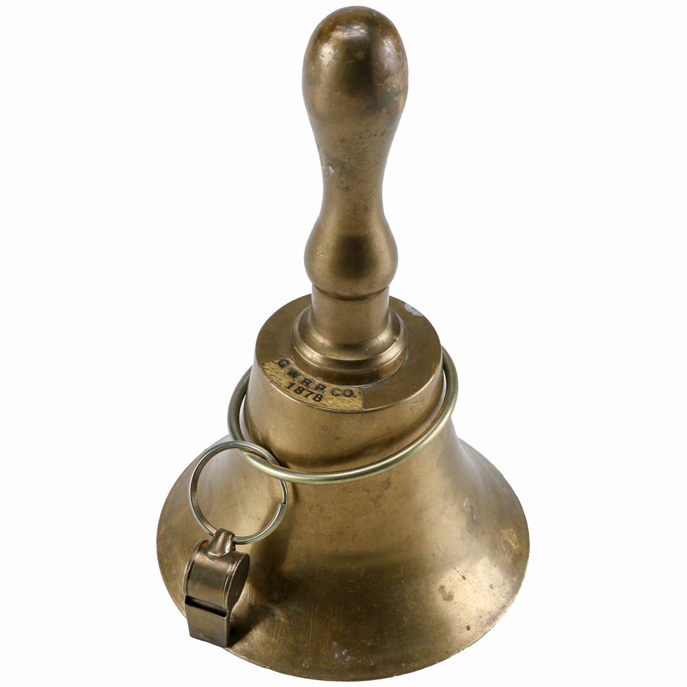 Reproduction Great Western Rail Road Company Brass Bell and Whistle EBTH