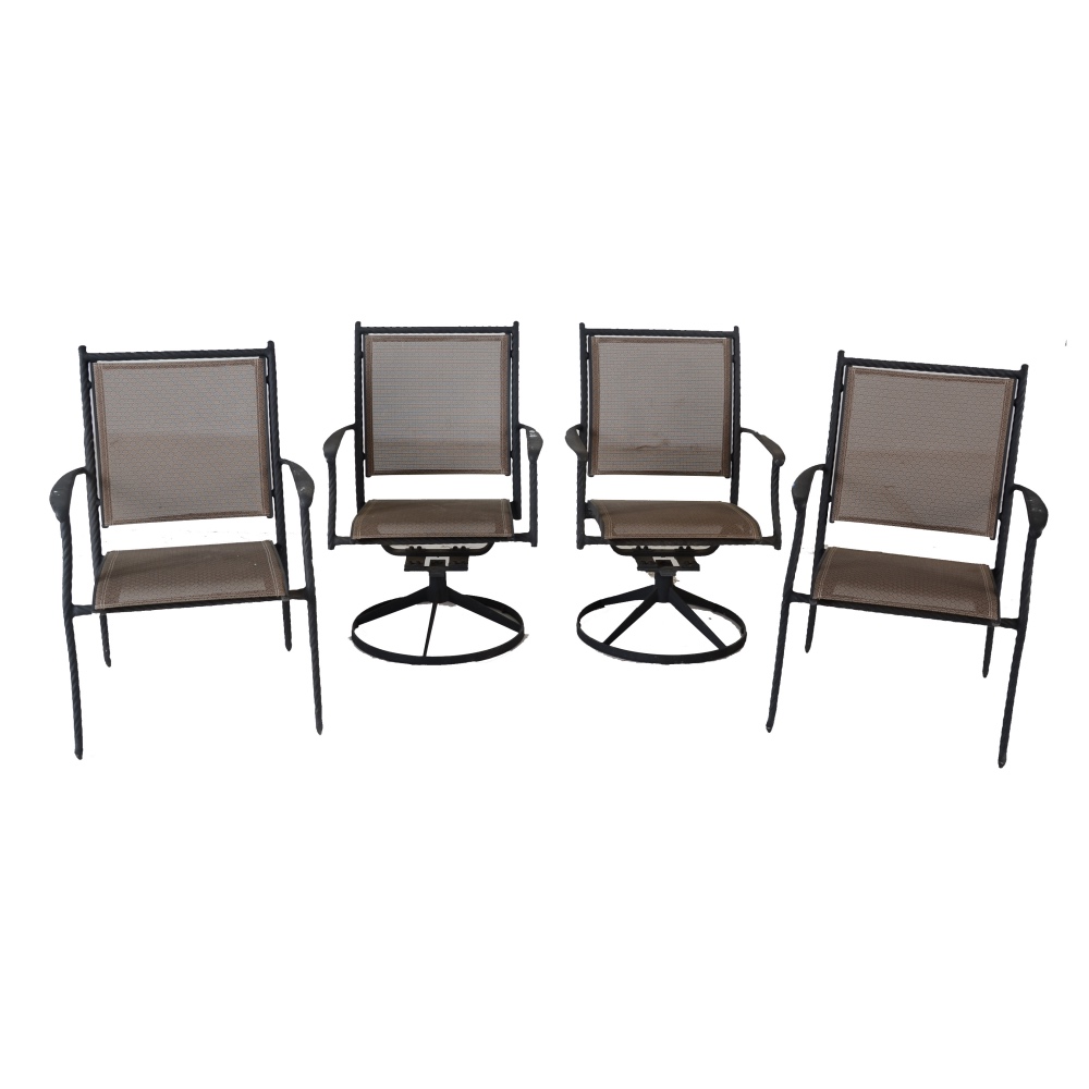 Black Metal Patio Chairs EBTH