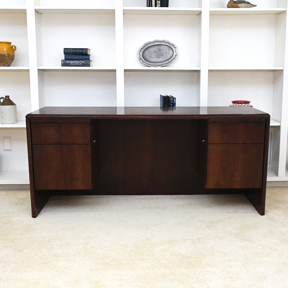 Solid Wood Desk By Indiana Desk Company Ebth