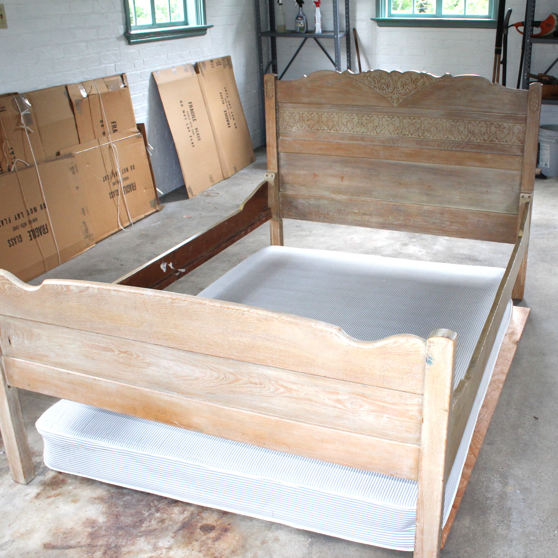 Antique ThreeQuarter Size Bed EBTH