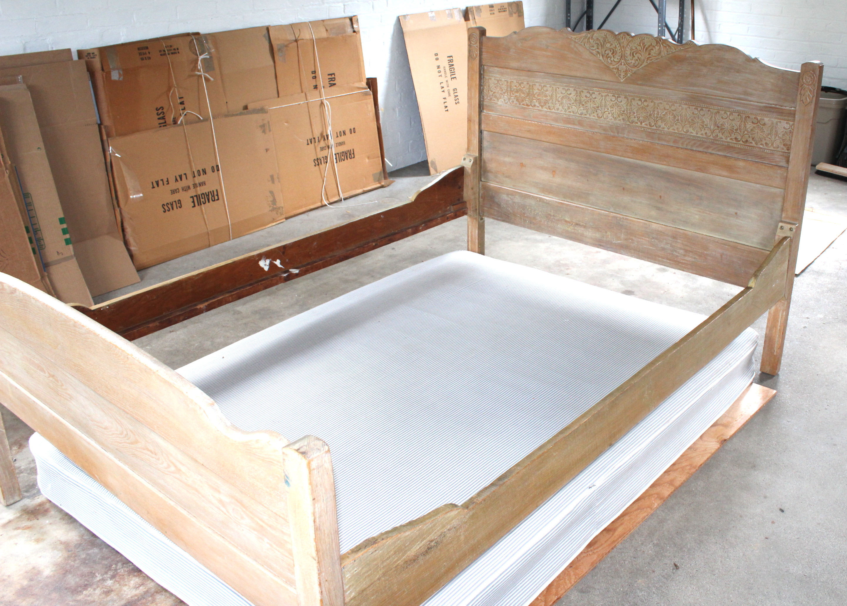 Antique ThreeQuarter Size Bed EBTH