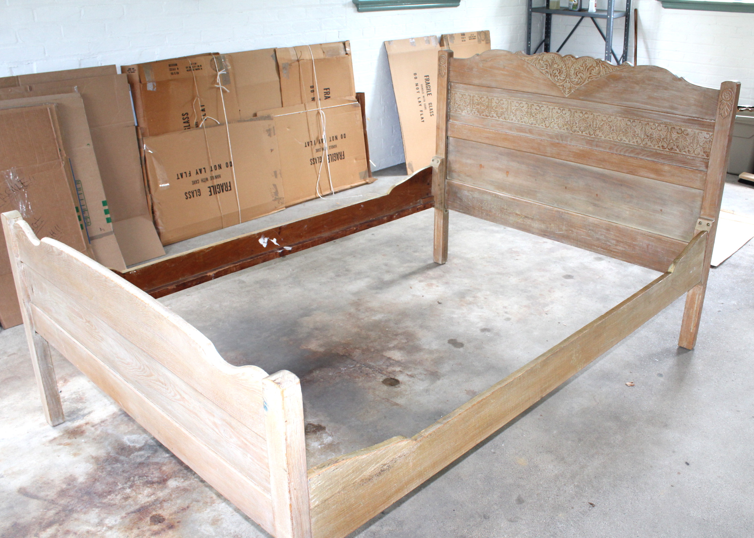 Antique ThreeQuarter Size Bed EBTH