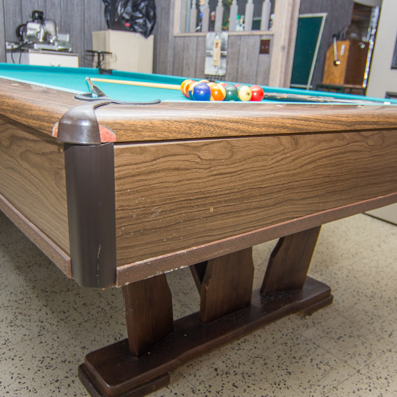 Vintage Harvard Pool Table and Accessories EBTH