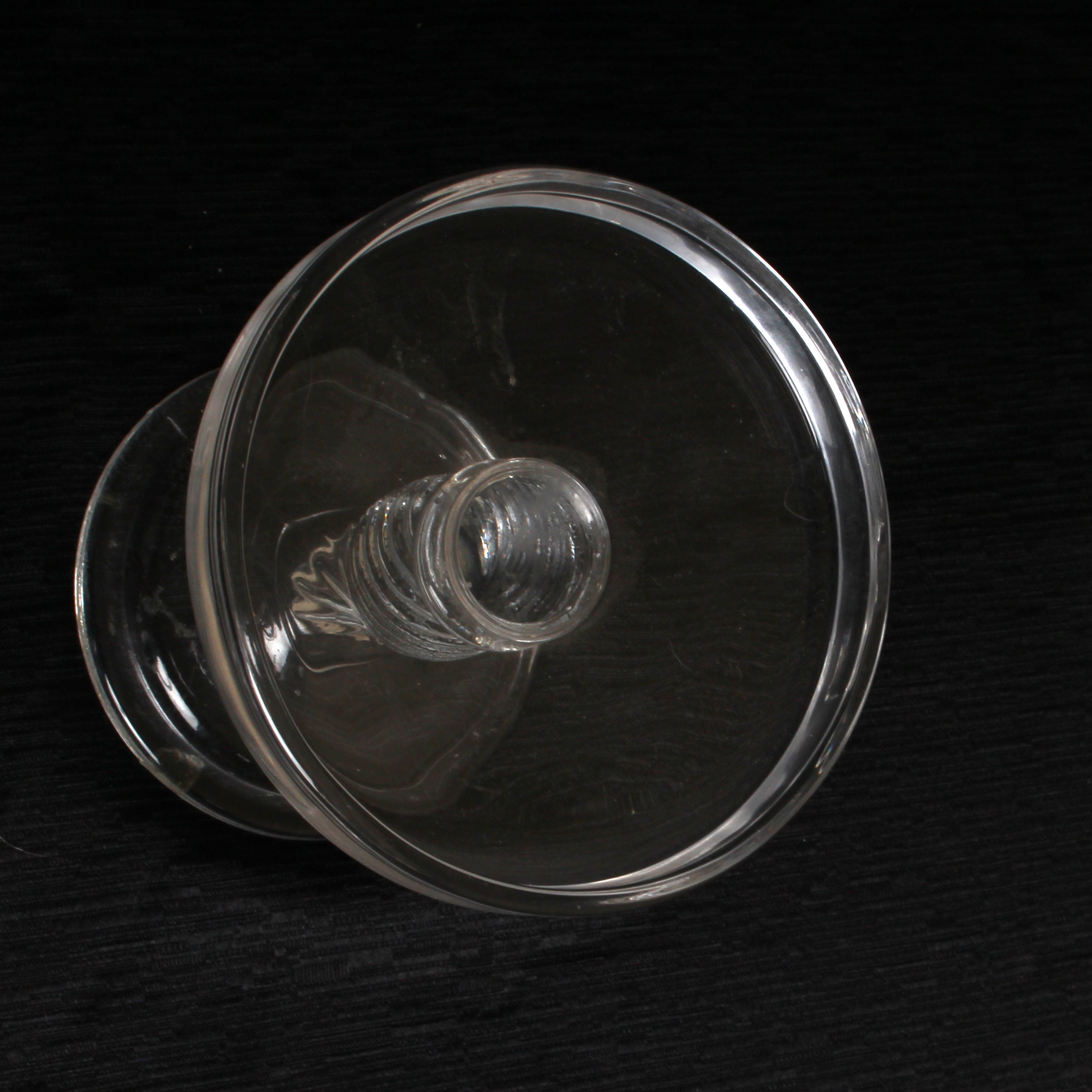 Pair of Longaberger Glass Pedestal Candle Holders EBTH