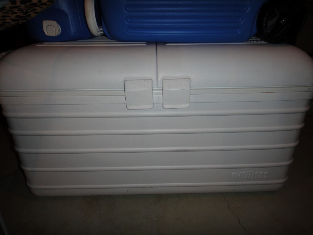 Thermos, Coleman and Igloo Coolers and Folding Chair EBTH