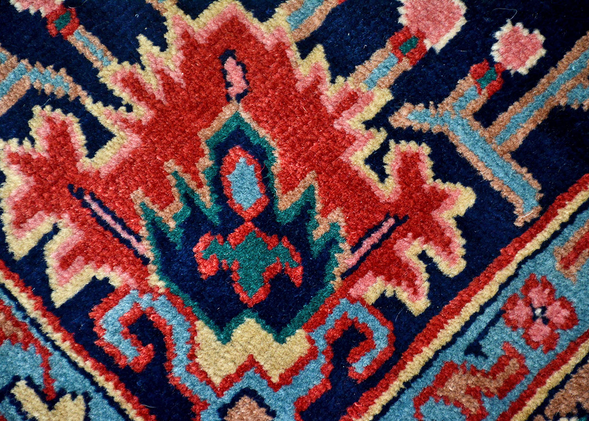 Hand Knotted Iranian Mahal Wool Area Rug EBTH