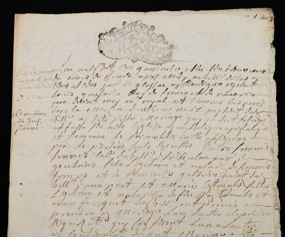 Two Early 18th Century French Handwritten Letters | EBTH