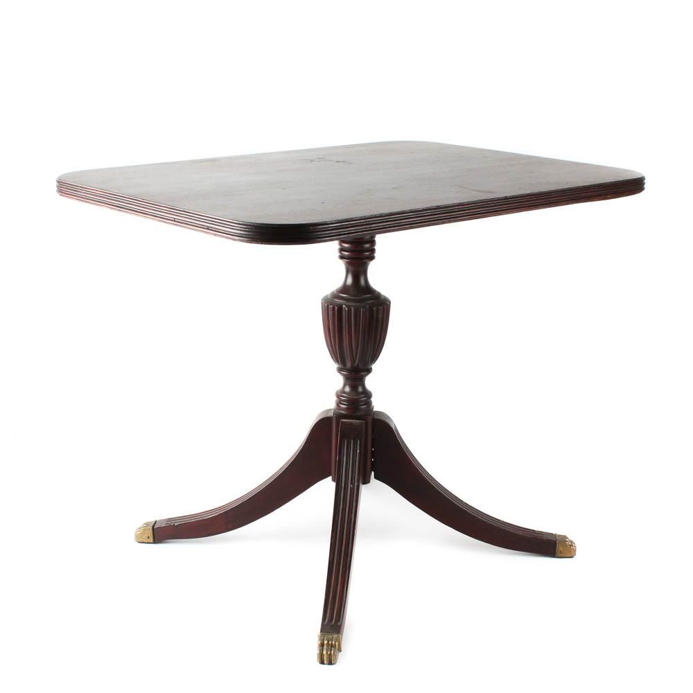Mahogany Duncan Phyfe Style Cocktail Table EBTH