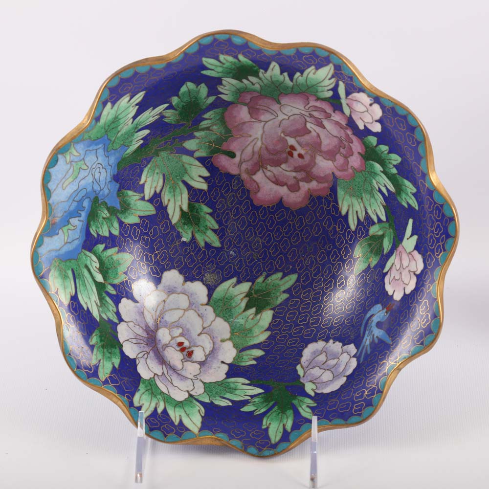 Chinese Cloisonné Plates EBTH