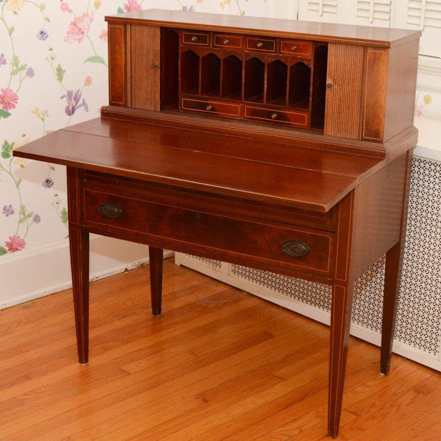 Vintage Secretary Desk By Maddox Ebth