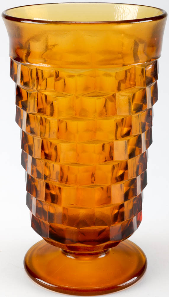 Large Set of Amber Colored Glassware EBTH