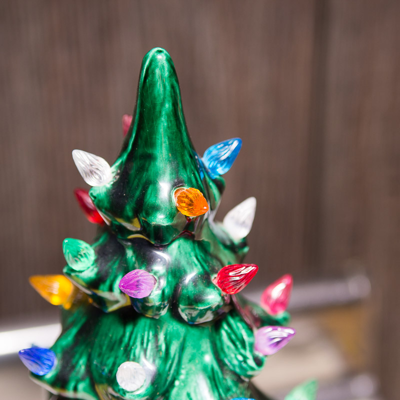 1974 Light Up Ceramic Christmas Tree with Plastic ...