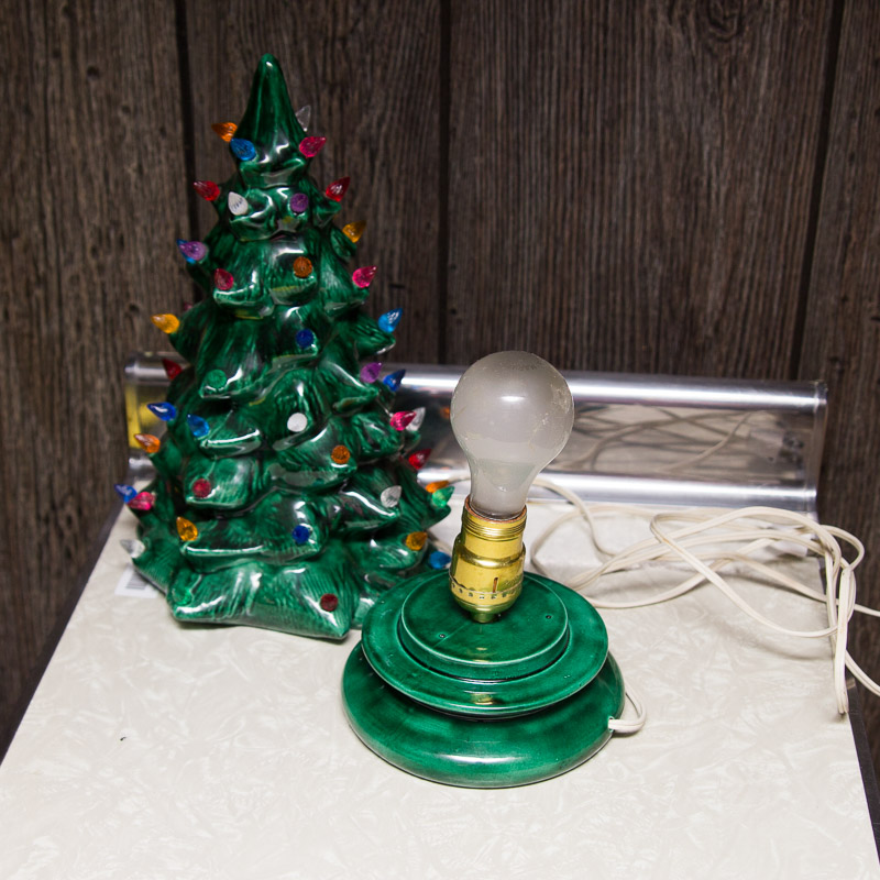 1974 Light Up Ceramic Christmas Tree with Plastic ...