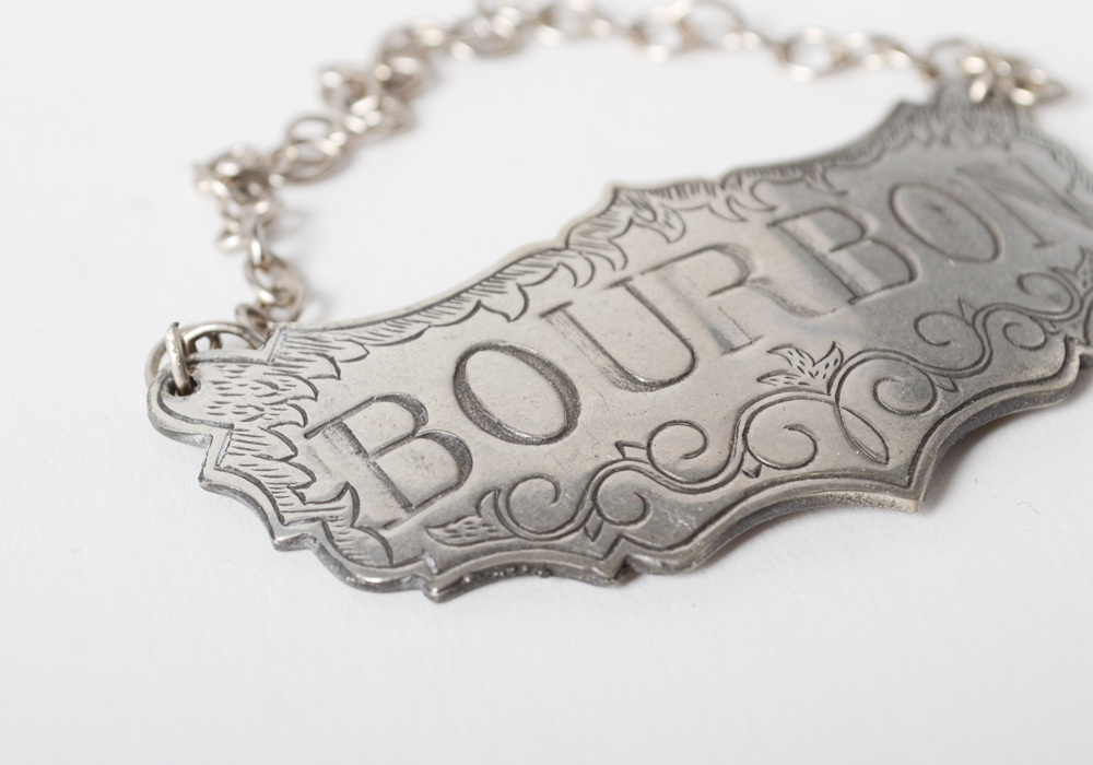 Stieff "Historic Newport" Pewter Decanter Labels EBTH