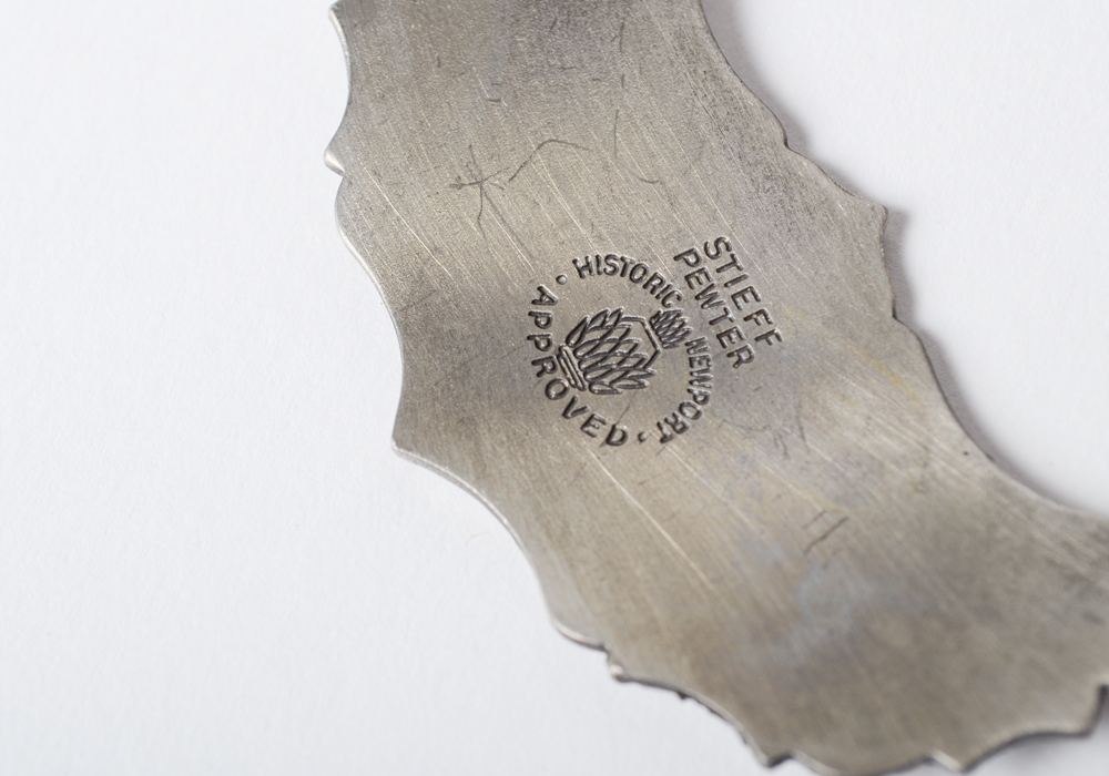 Stieff "Historic Newport" Pewter Decanter Labels EBTH