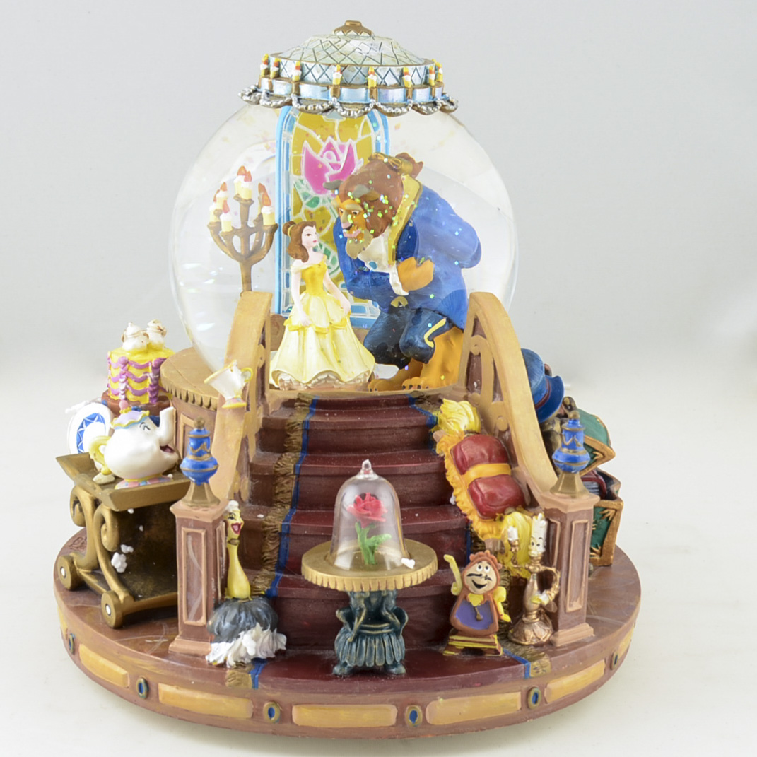 Disney's Beauty and the Beast Musical Snow Globe EBTH