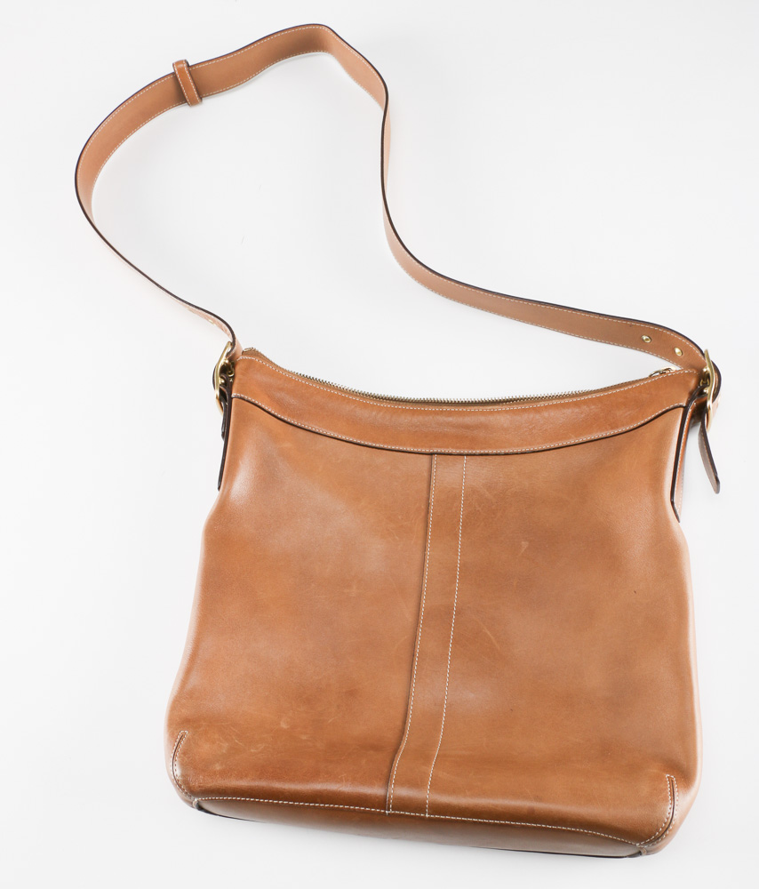 Coach Crossbody Tan Leather Handbag EBTH