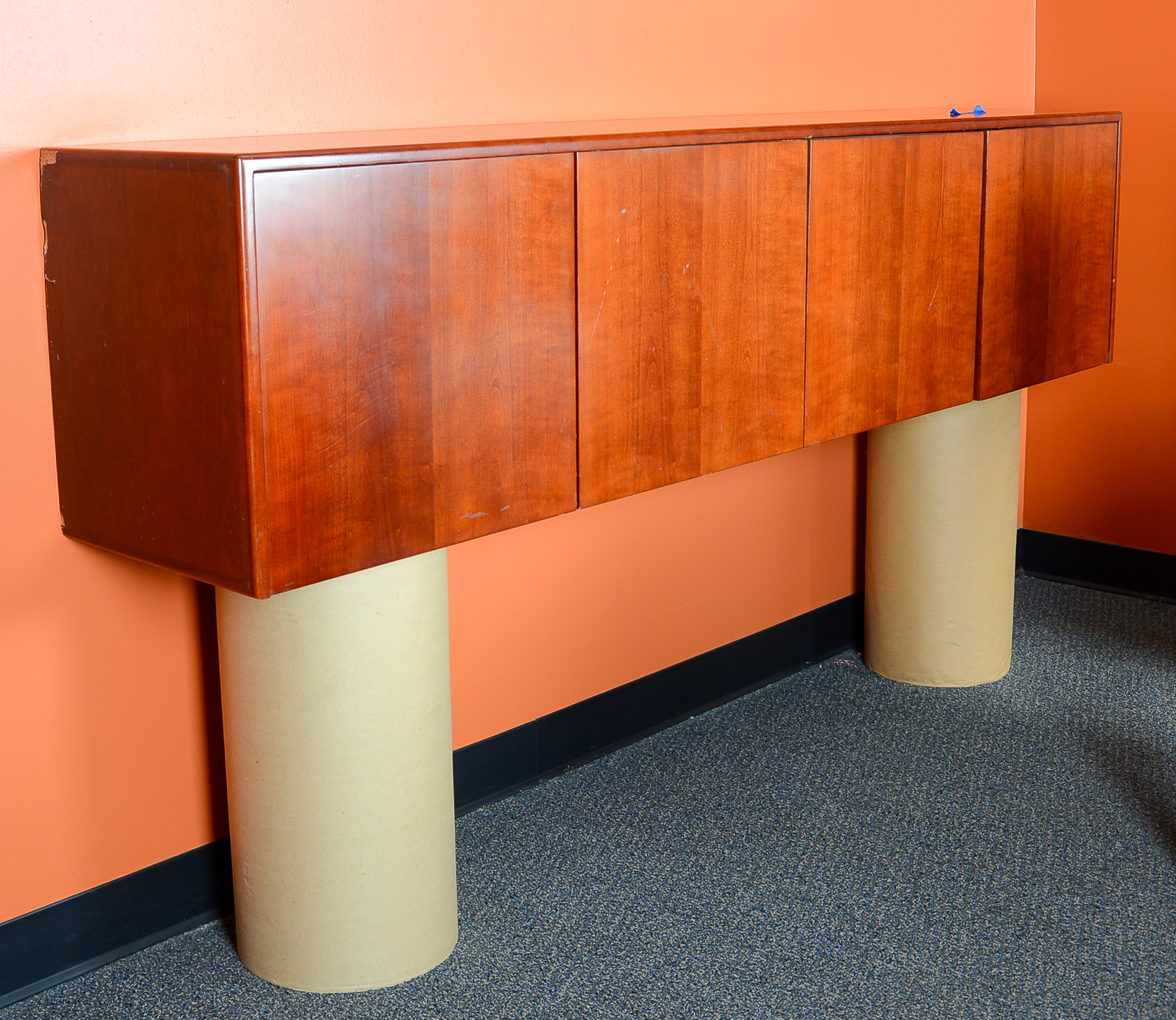 Vintage Wooden Credenza EBTH