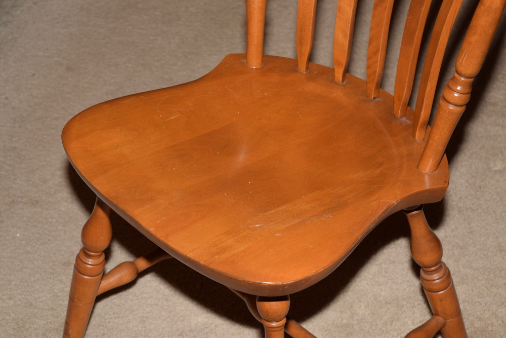 S. Bent Hard Rock Maple Dining Table and Chairs EBTH