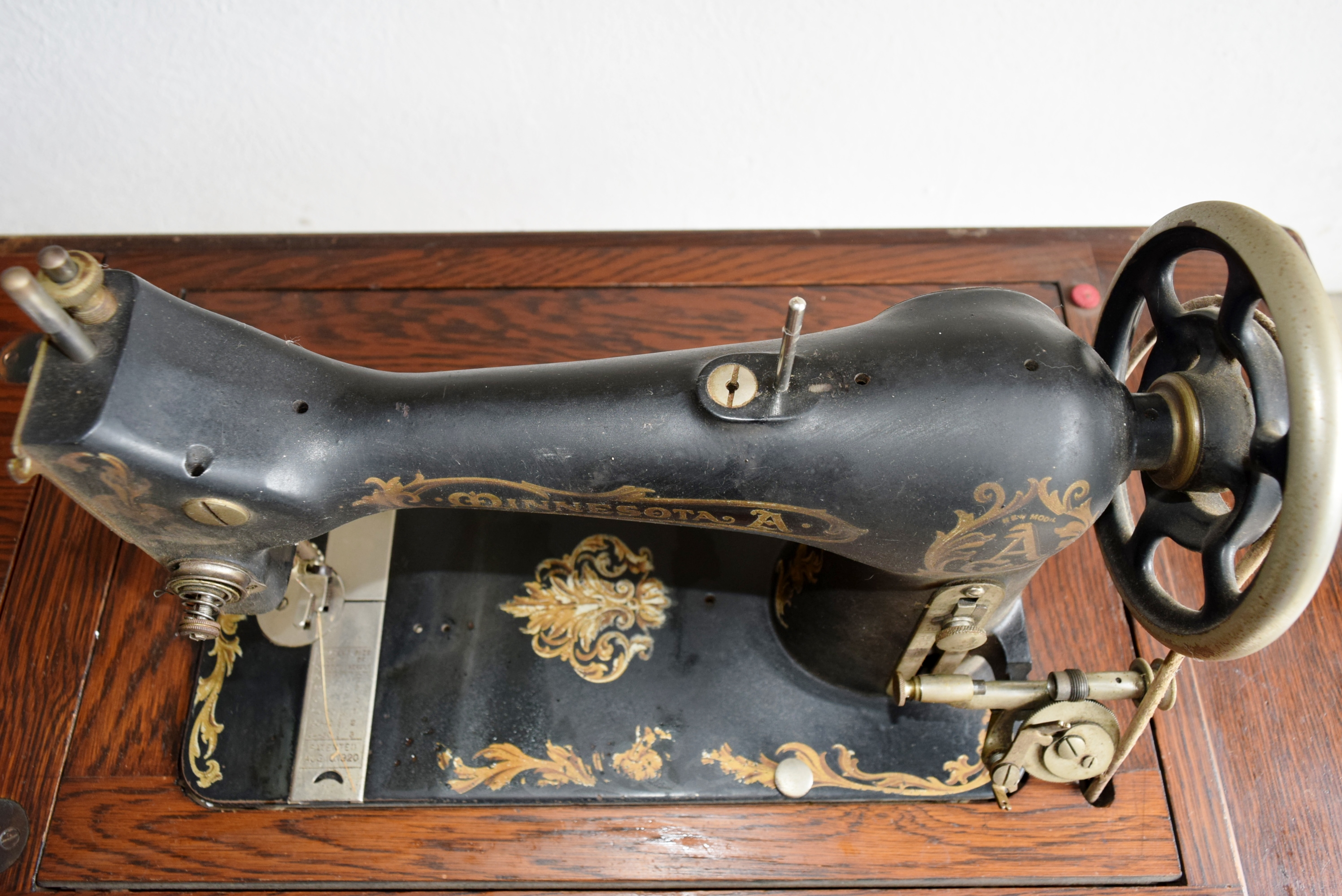 Antique Minnesota A Treadle Sewing Machine. EBTH