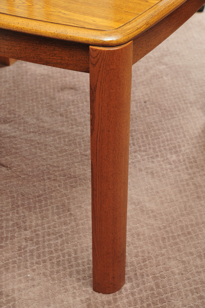 Vintage Oak Wood Kitchen Table EBTH