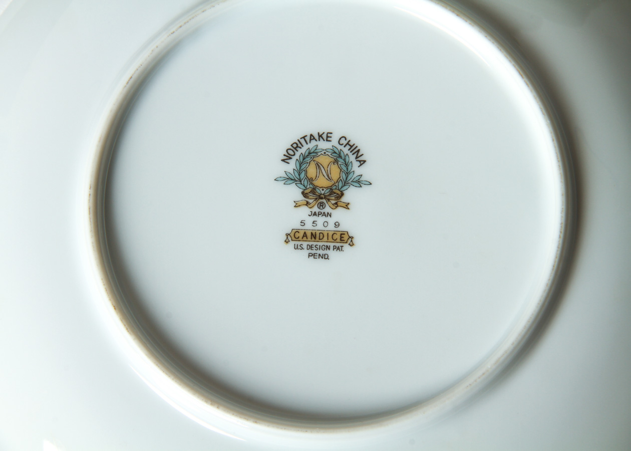 Vintage Noritake Regina #5442 China Dinnerware Set – Green Porcelain, 1950s Serving Pieces