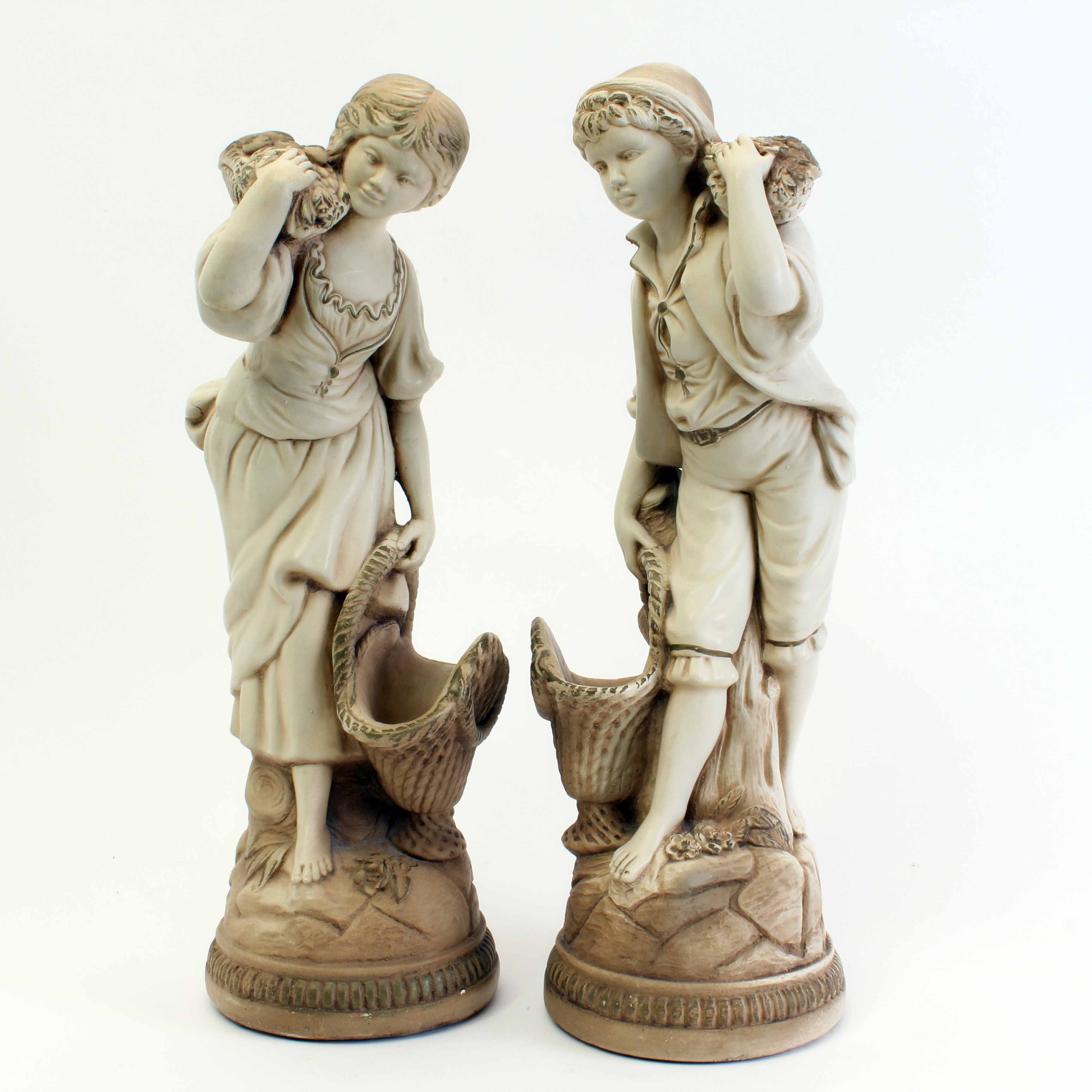 Pair of Vintage Marwal French Provincial Style Statues EBTH