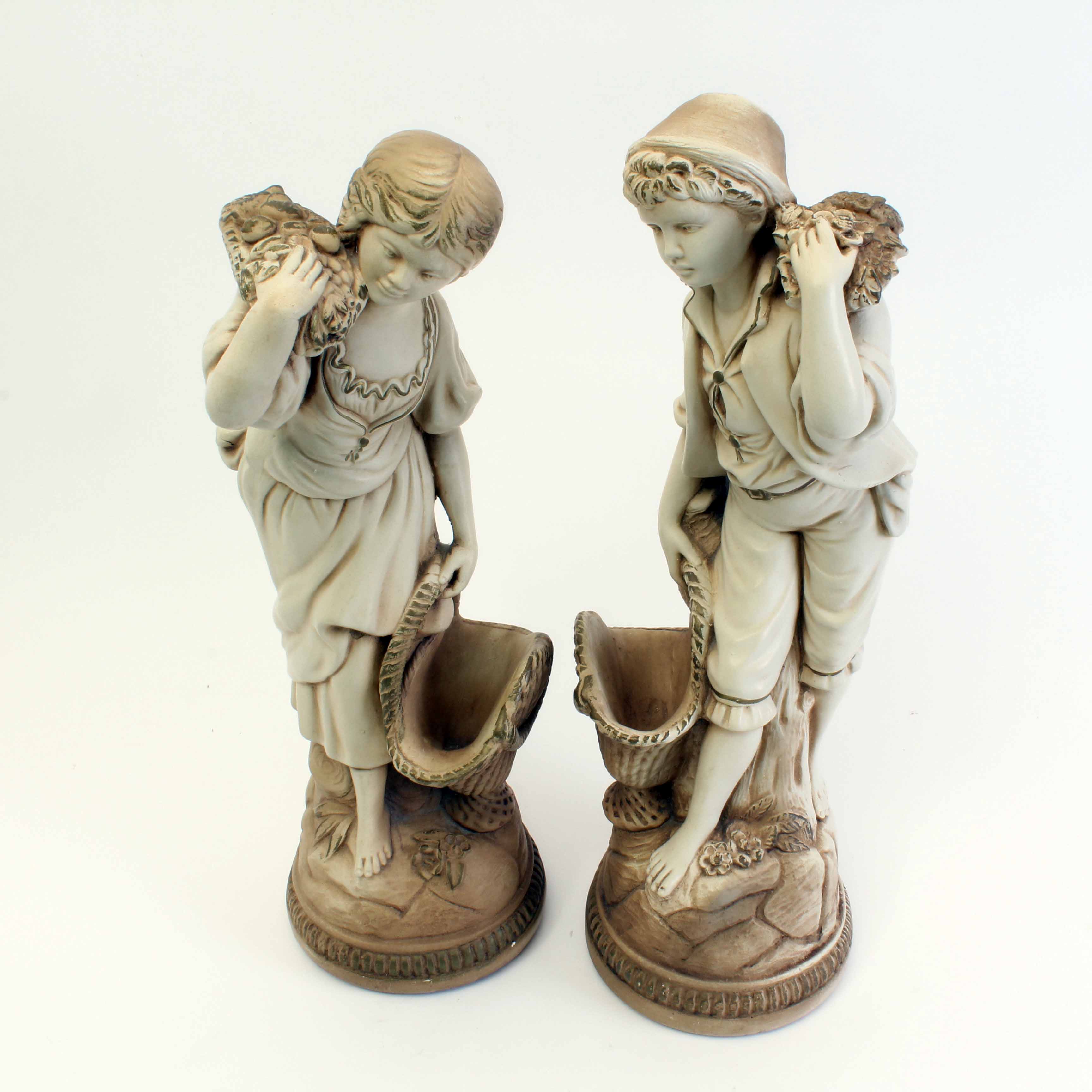 Pair of Vintage Marwal French Provincial Style Statues EBTH